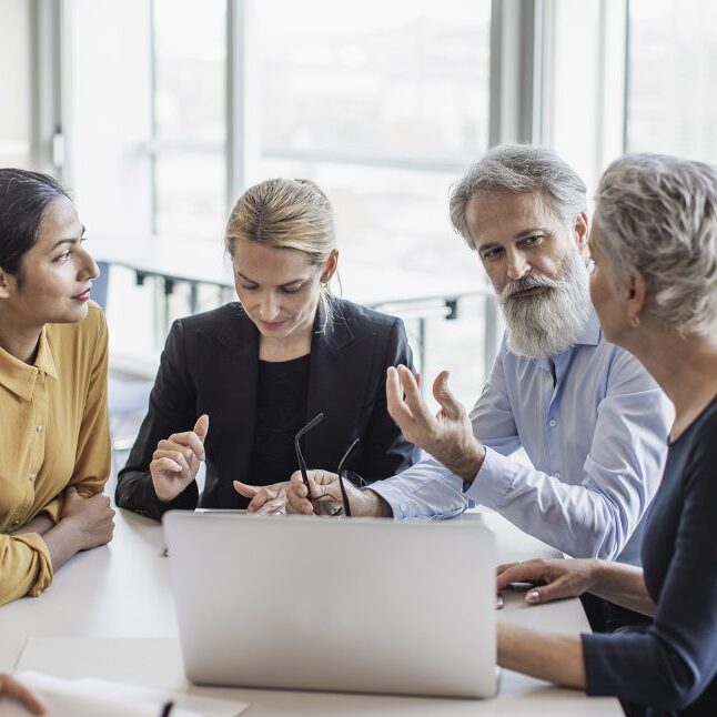 Stock photo of committee meeting